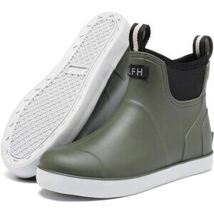 Womens Waterproof Deck Boots Ankle Rain Boots Non Slip Fishing Garden